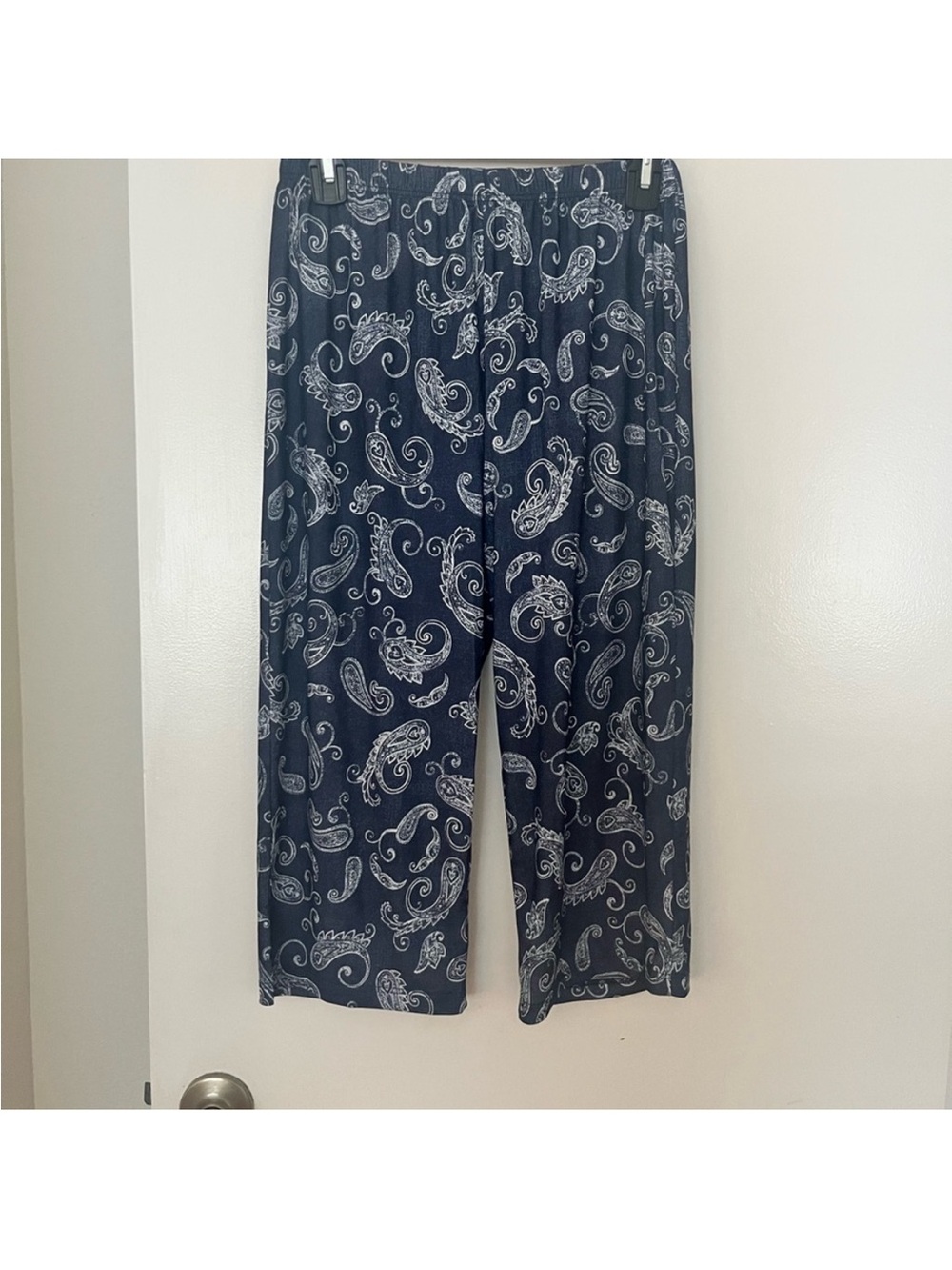 Korean cooling Paisley Print women’s loungewear summer Pants
